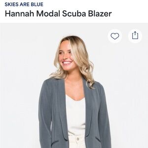 Skies are Blue Hannah Modal Scuba Stitch Fix Blazer